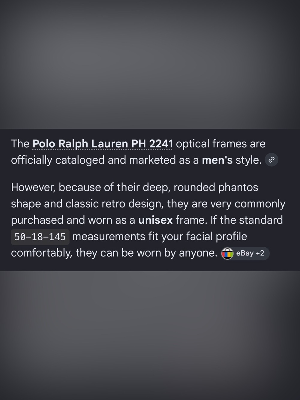 Polo Ralph Lauren optical frames, specifically model code PH 2241 - Picture 11 of 11